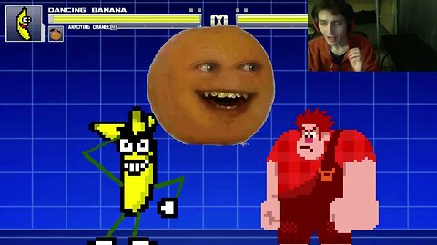 Fruit Characters (Annoying Orange And Dancing Banana) VS Wreck It Ralph In An Epic Battle In MUGEN