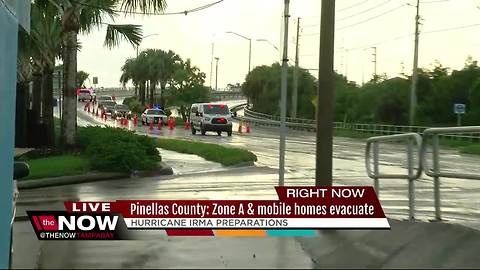 Pinellas County zone A and mobile homes evacuate