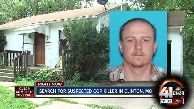 Search for suspected cop killer in Clinton, MO