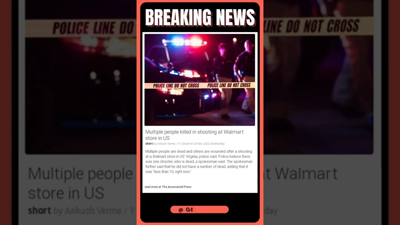 Latest Headlines | 10 people killed in shooting at Walmart store in US | #shorts #news