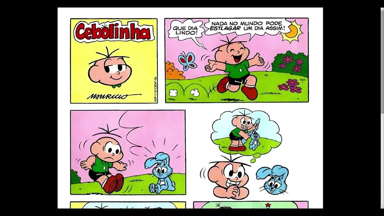 Cebolinha [Pause o Vídeo Caso Não Consiga Ler]