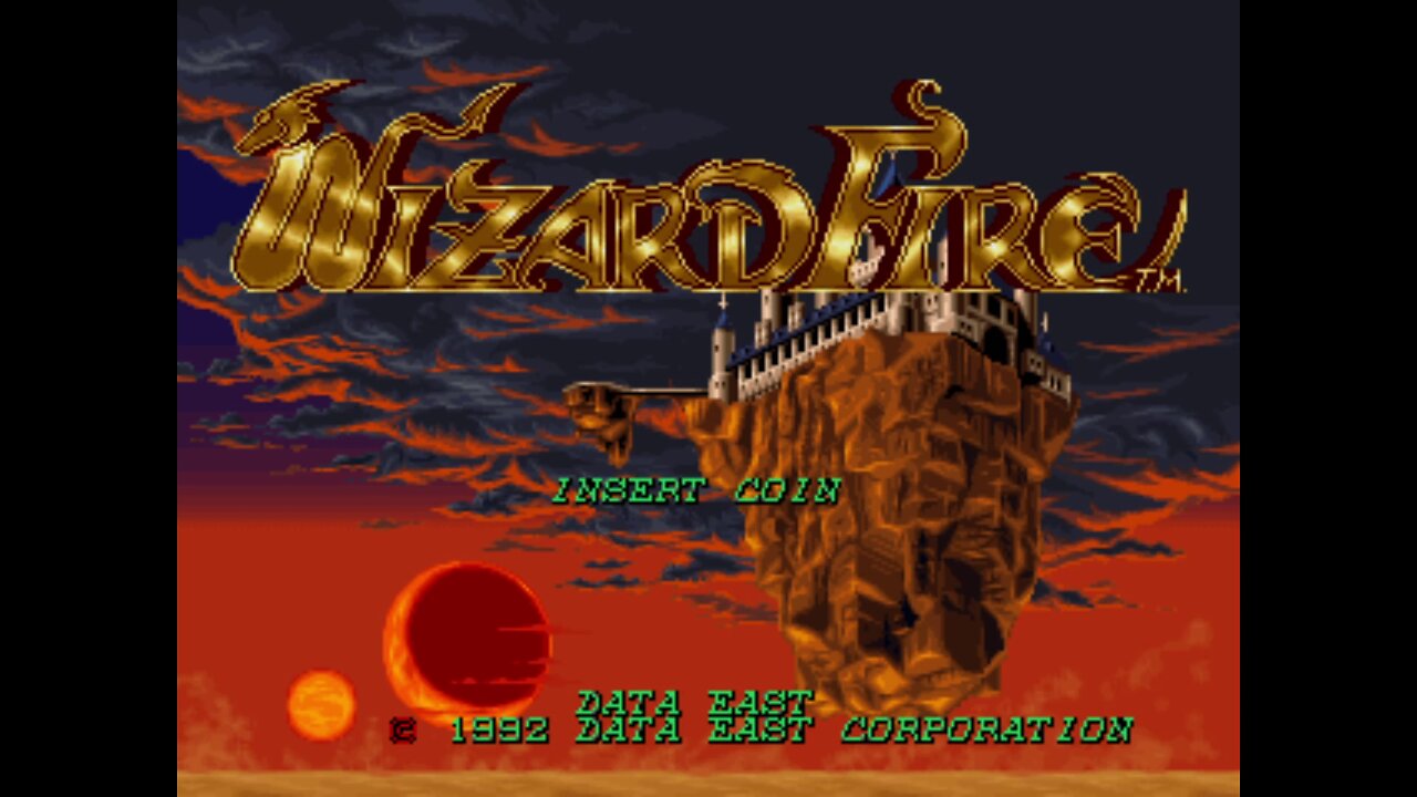 Wizard Fire (Dark Seal 2) Arcade Game, Data East 1992, playthrough