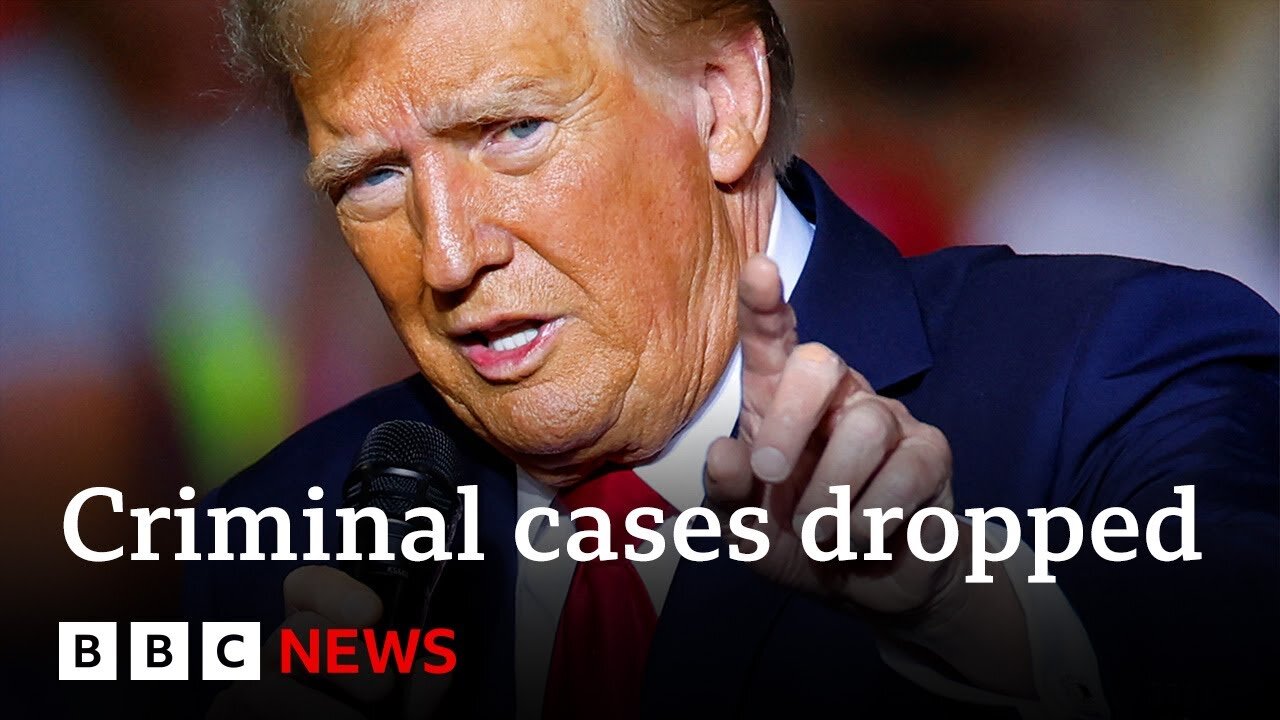 Prosecutor drops federal criminal cases against Trump | BBC News