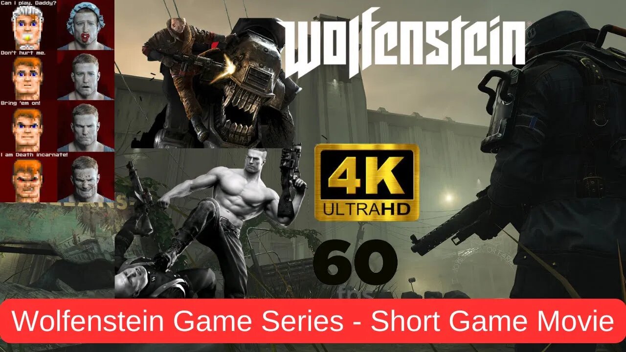 Wolfenstein Game Series | Evolution of Wolfenstein | Wolfenstein Games | Short Game Movie | 4k 60FPS