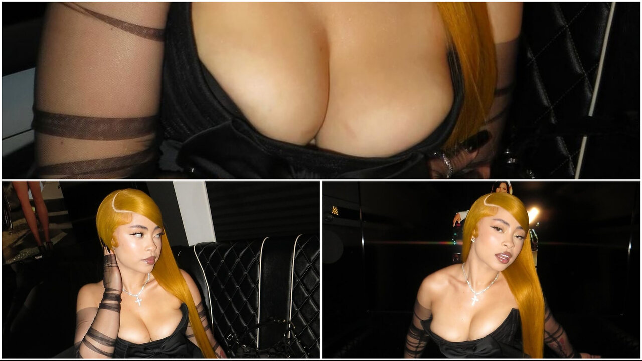 Ice Spice getting ready for a night out