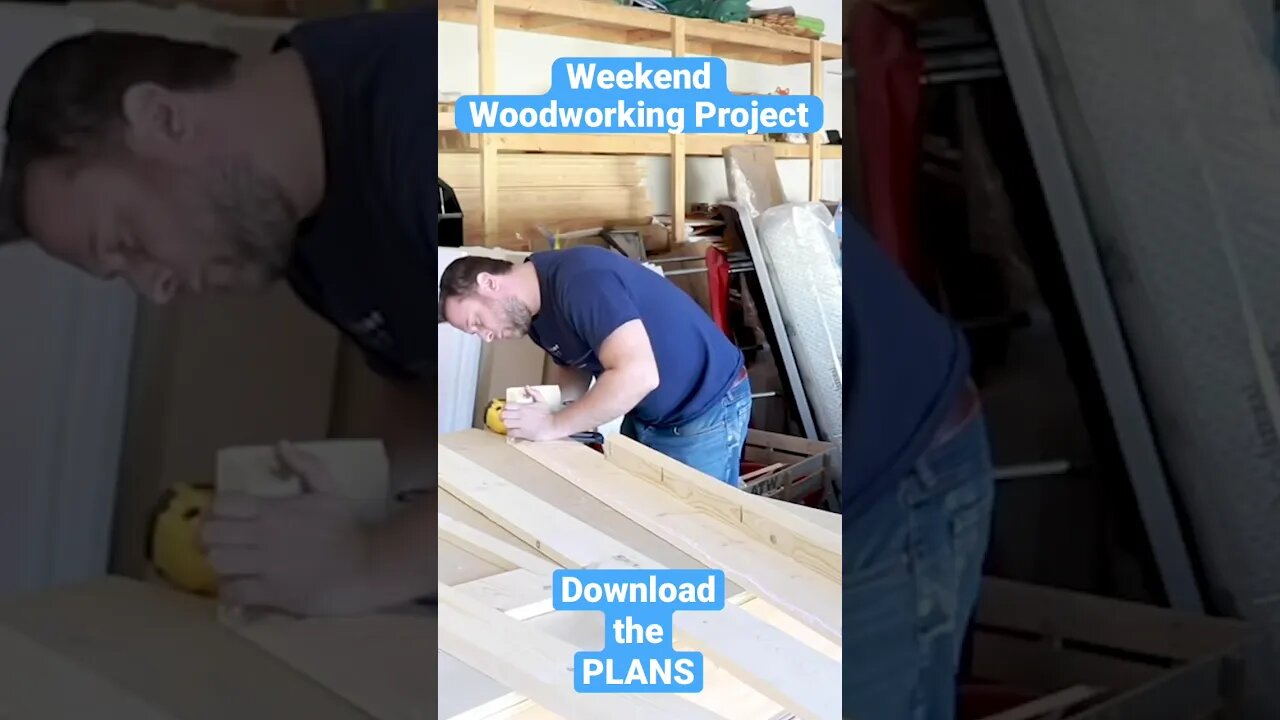 Wooden Mantel Beam Weekend Woodworking Project | DOWNLOAD the PLANS #shorts