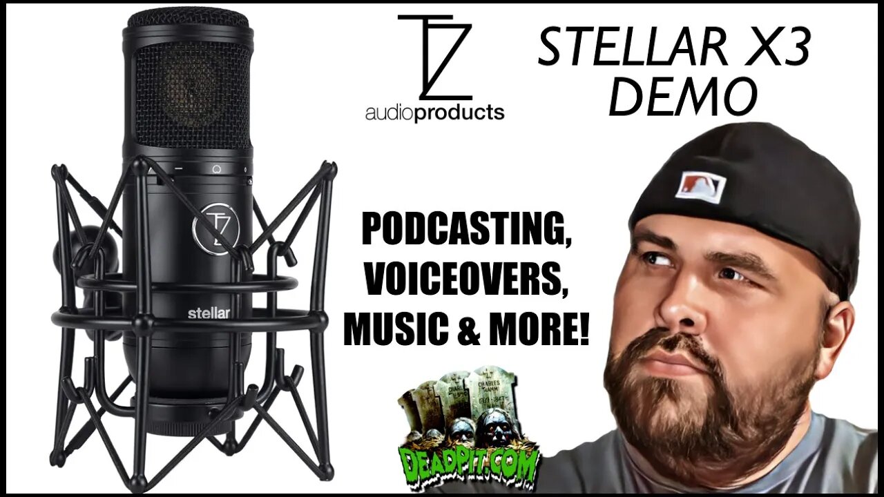 TZ Audio Stellar X3 Microphone Demo for Voice Over, Podcasting, and Music | deadpit.com