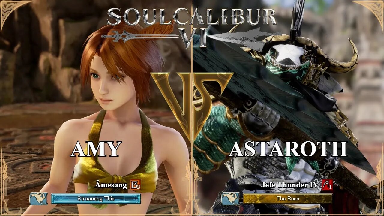 SoulCalibur VI — Amesang (Amy) VS Jefe Thunder IV (Astaroth) | Xbox Series X Ranked