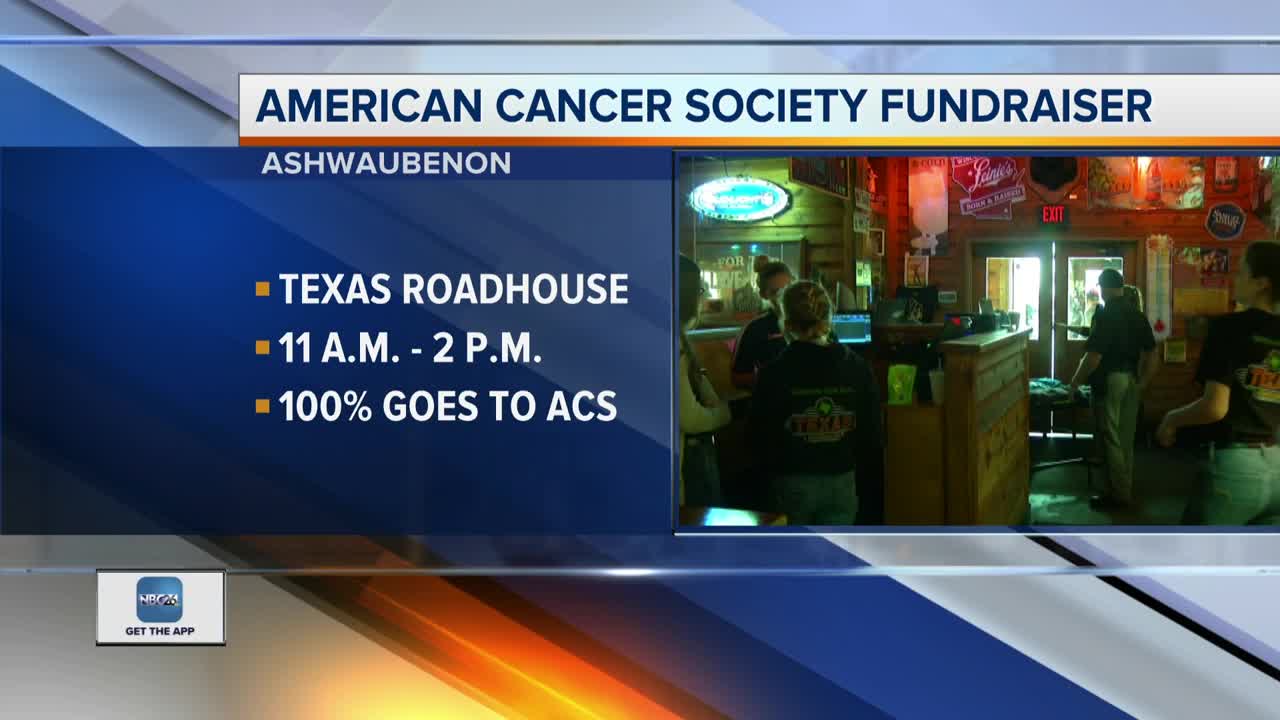 Helping the American Cancer Society with free lunch at Texas Roadhouse