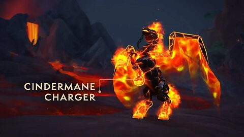 World of Warcraft Cindermane Charger Trading Post New Mount 4k