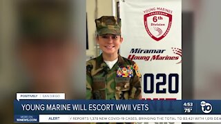 Young Marine wins trip to escort vets to Iwo Jima