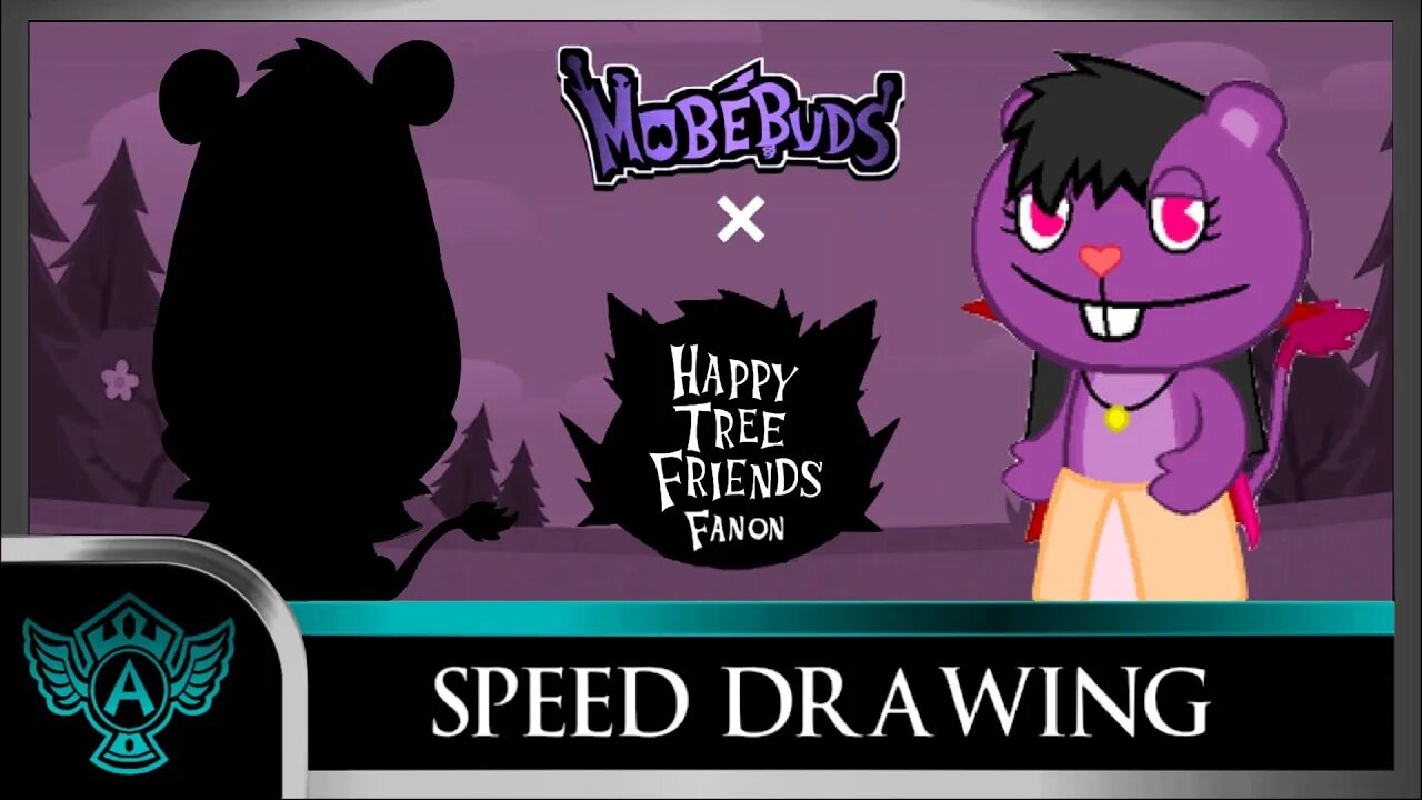 Speed Drawing: Happy Tree Friends Fanon - Lizzie | Mobebuds Style