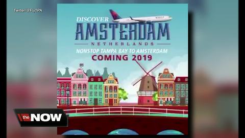 Delta airlines to offer nonstop flights to Amsterdam from Tampa