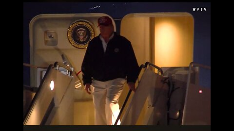 President Trump arrives in Palm Beach County