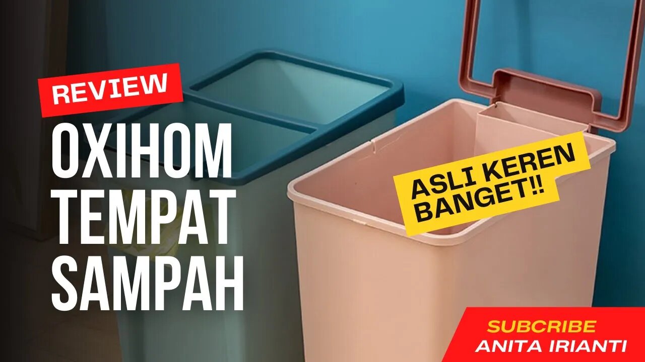 Oxihom Tempat Sampah Kamar Plastik Roll Tong