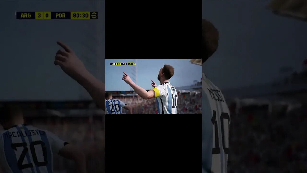 Messi Gol Argentina - EFootball 2024 - PS4 #shorts #messi #gol #ps4 #efootball