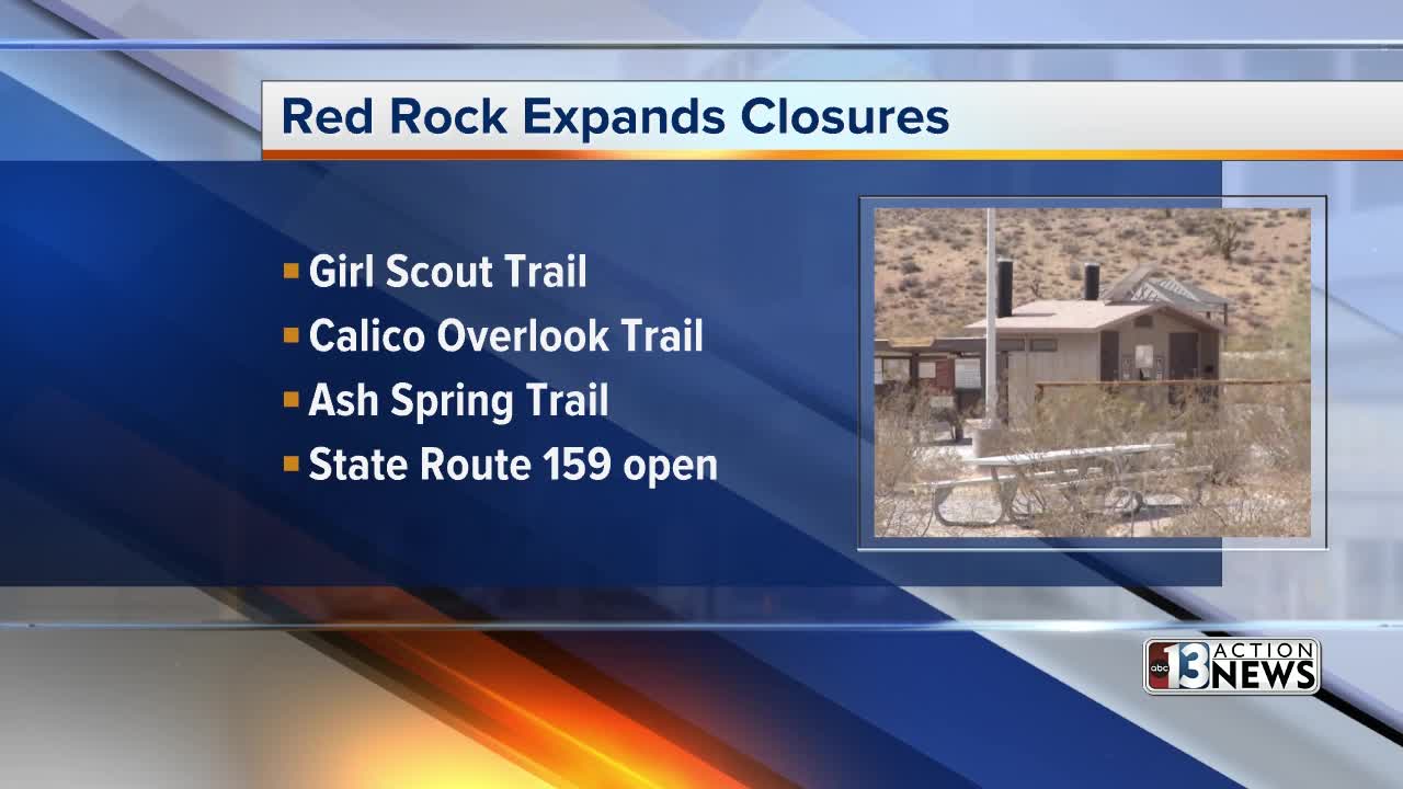 Red Rock Canyon expands closures