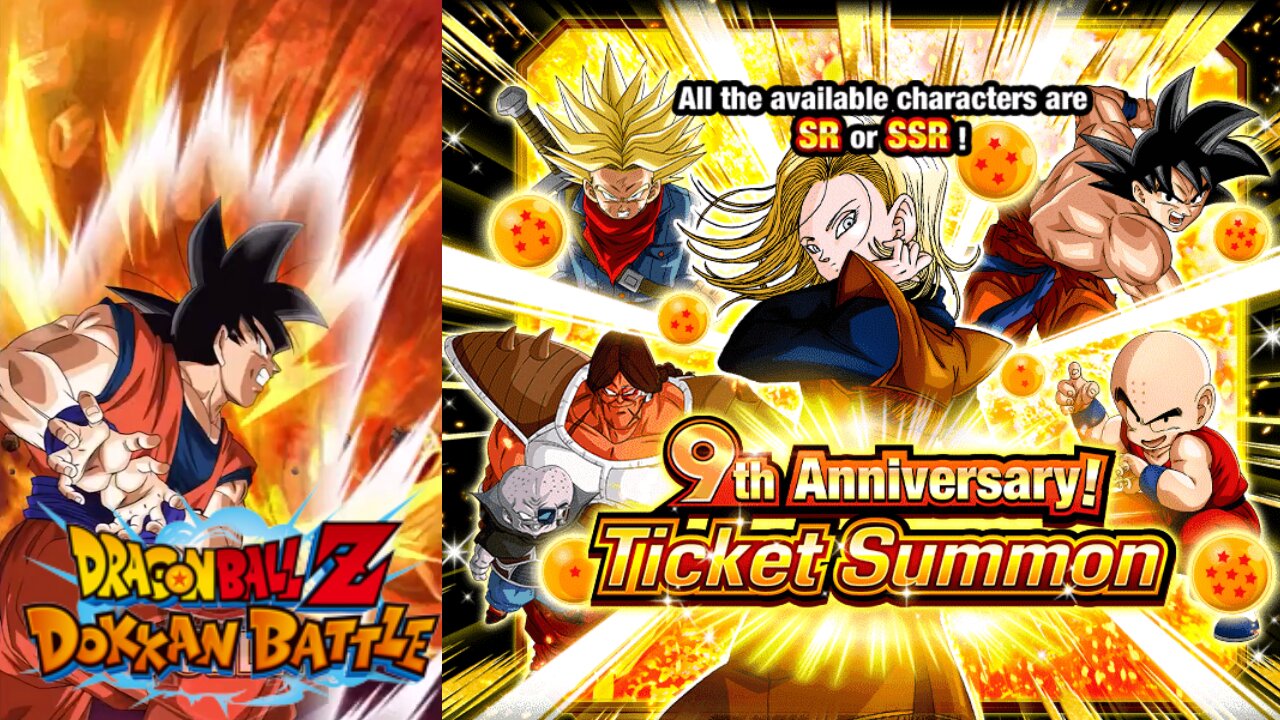 DBZ Dokkan Battle: 9th Anniversary Ticket Summon Banner P2