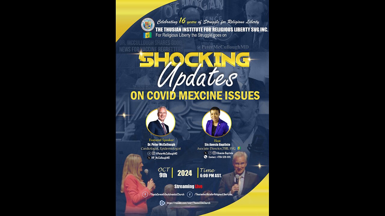 Shocking Updates on Covid mexcine Issues-Featuring Dr. Peter McCullough