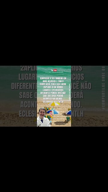 Empregue o seu dinheiro em vários negócios diferentes porque você não sabe a crise que virá amanhã