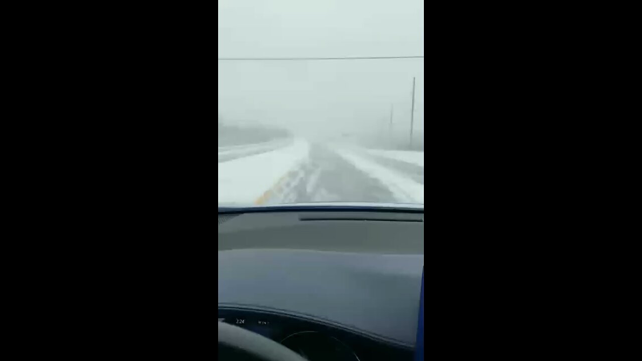 Driving through Snow