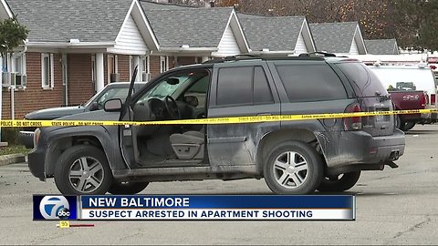 Suspect in custody following shooting at apartment complex in New Baltimore