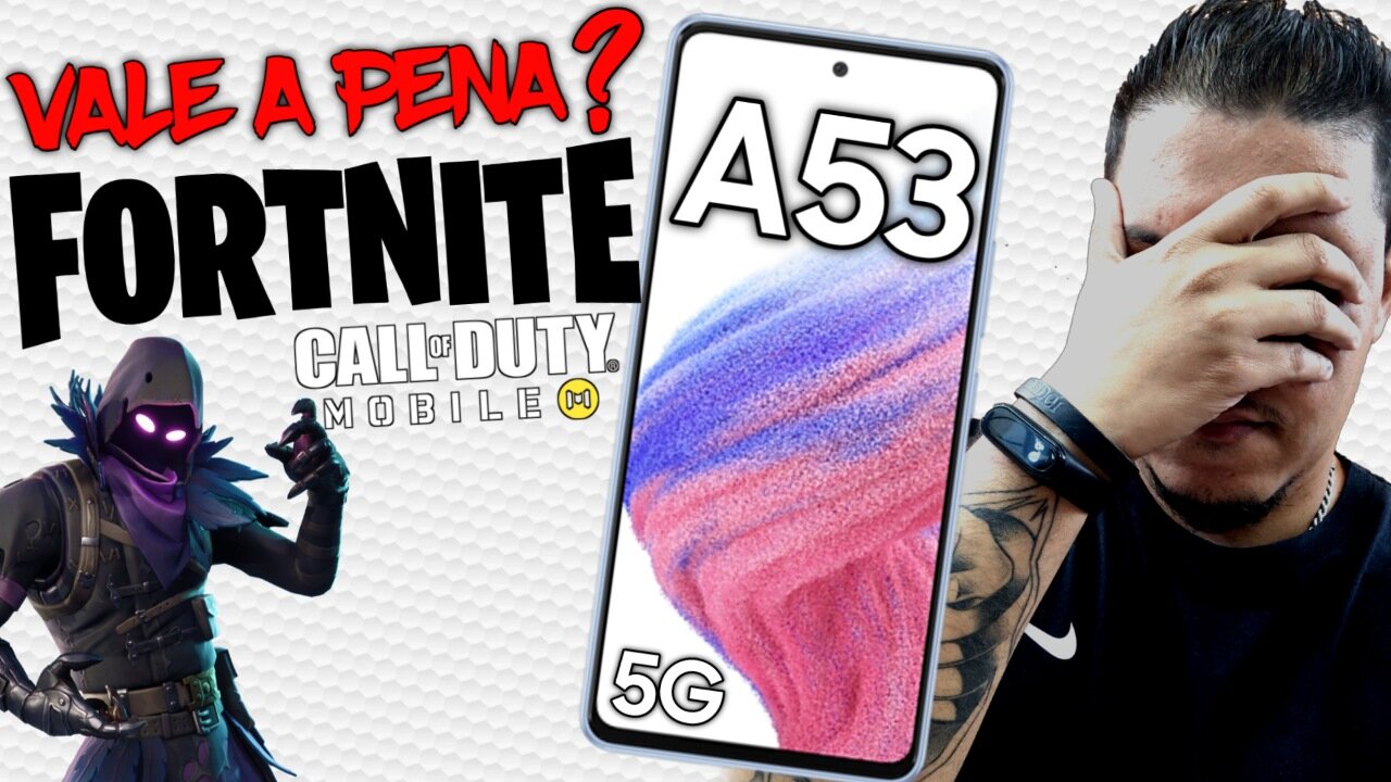 FORTNITE RODOU NO GALAXY A53 - QUE DECEPÇÃO!! E TESTE DE COD MOBILE