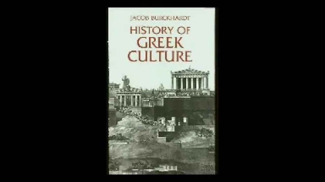 History of Greek Culture By Jacob Burckhardt 2 of 2