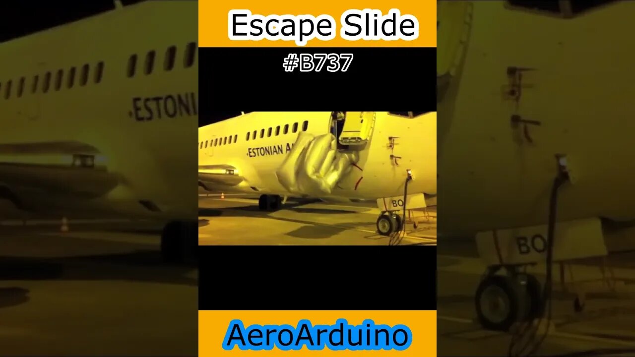 Watch Funny #Boeing #B737 Escape Slide Shooting Night Shift #Aviation #Fly #AeroArduino
