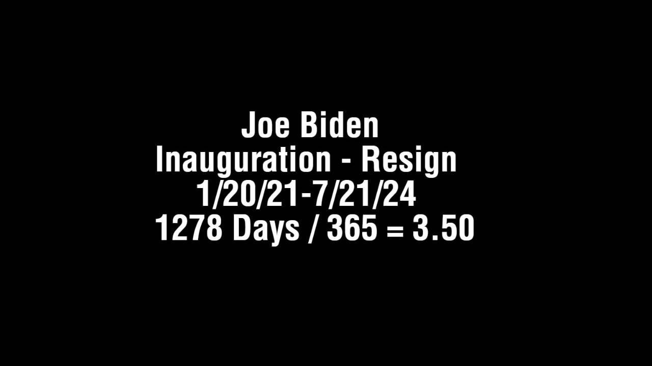 Biden’s 3.5-Year Presidency and Biblical Parallels