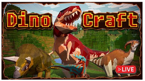 🔴Minecraft: DINOCRAFT - CRIAR DINOSSAUROS COM AMIGOS LIVE🔴