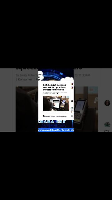 Credit card machines asking for tips