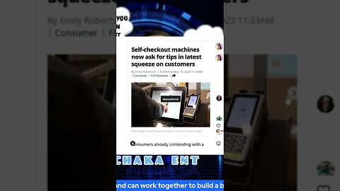 Credit card machines asking for tips