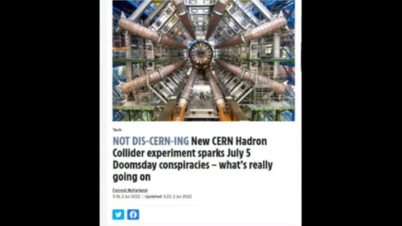 CERN- July 5th DOOMSDAY TALK
