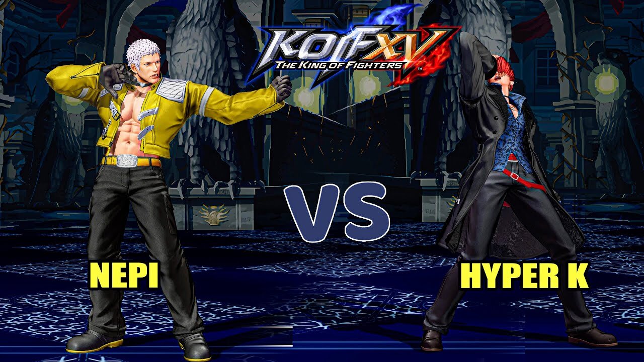 KOF XV - NEPI (Yashiro/Shermie/BlueMarry) vs Hyper K (Kyo/Iori/K') | 4K 60fps