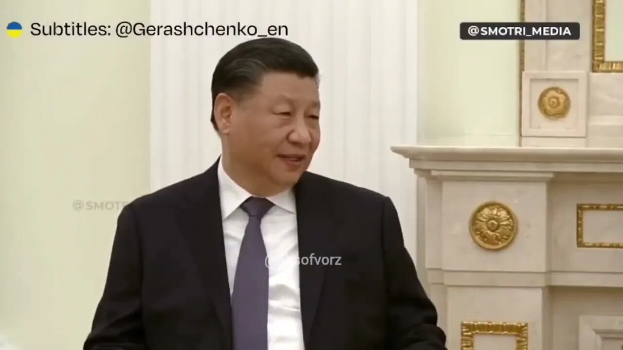 President Xi Jinping talk with President Vladimir Putin in Russia