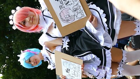 2 Maids Cosplay WF ワンフェス Wonder Festival コミケット コスプレ レイヤー