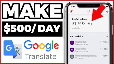 Earn $500 Daily From GOOGLE TRANSLATOR