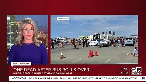 1 dead after bus crash at Grand Canyon West