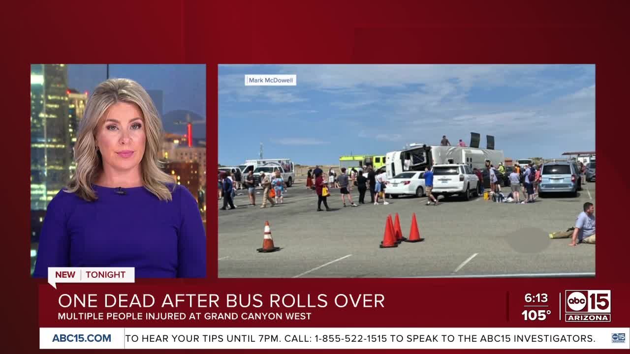 1 dead after bus crash at Grand Canyon West