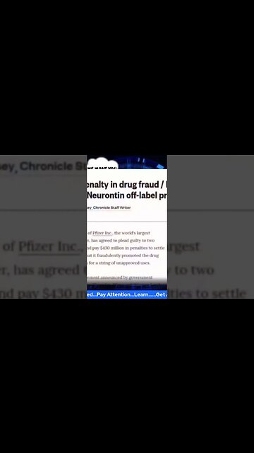 Pfizer plead guilty to felonies in 2004