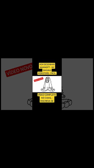 COMO DESENHAR MAMMOTT - MY SINGING MONSTERS - FÁCIL #desenho #desenholivre #shorts #desenhofacil