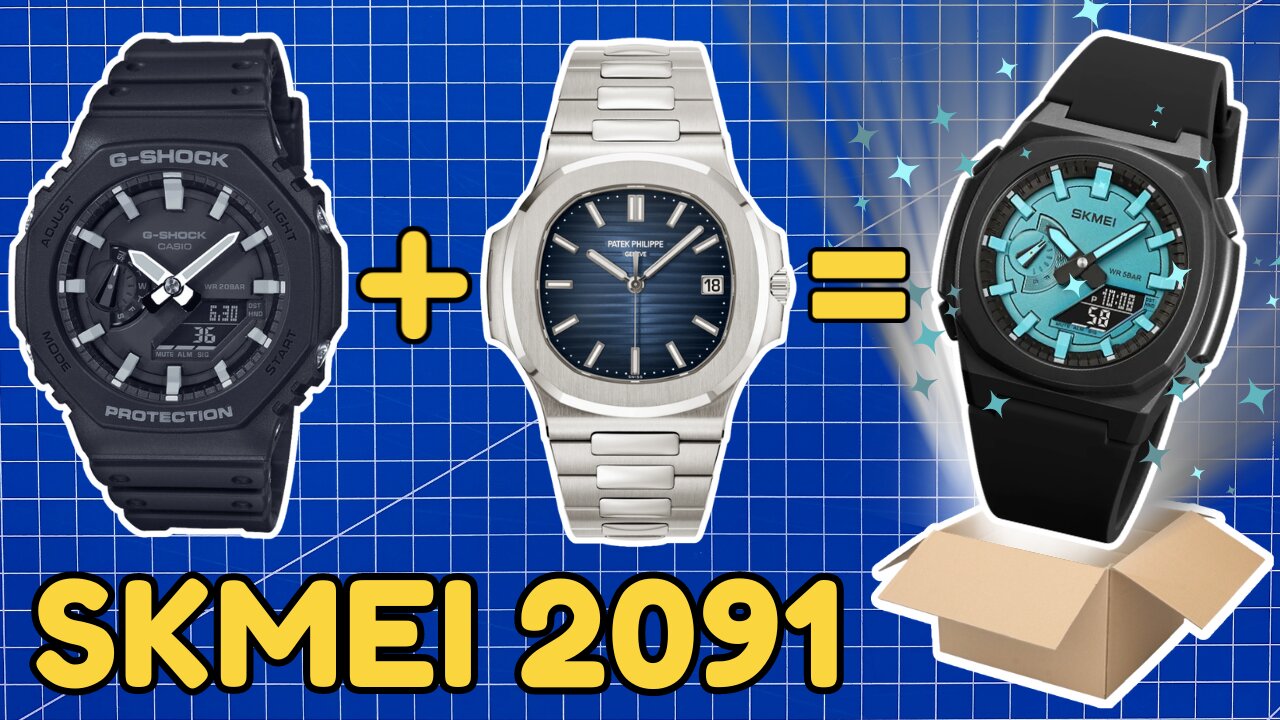 $10 BUDGET Casioak + Nautilus? 🤔 SKMEI 2091 Unboxing 📦