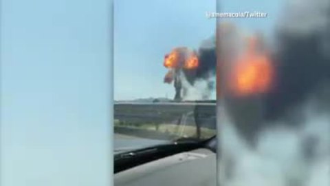 Highway explosion in Italy