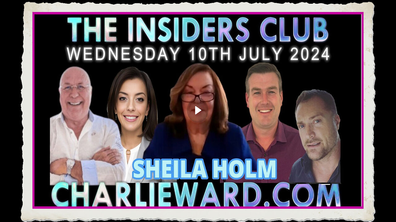 SHIEILA HOLM JOINS CHARLIE WARD INSIDERS CLUB 10TH JULY 2024 WITH MAHONEY, PAUL BROOKER DREW DEMI