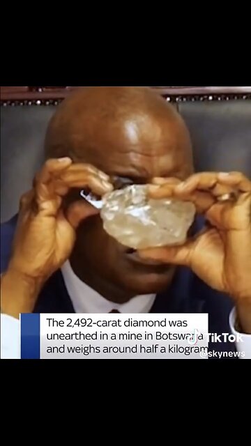 WORLD’S SECOND-LARGEST DIAMOND🇧🇼💎🏜️👷‍♀️FOUND IN GABORONE-BOTSWANA MINE AFRICA🇧🇼🏜️💎👷‍♂️💫