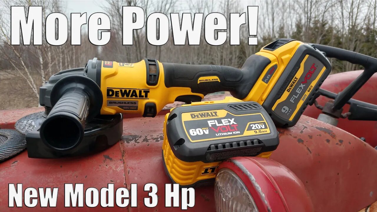 DEWALT FlexVolt 60v 4-1/2" to 6" Brushless Angle Grinder Review DCG418 DCG418X1