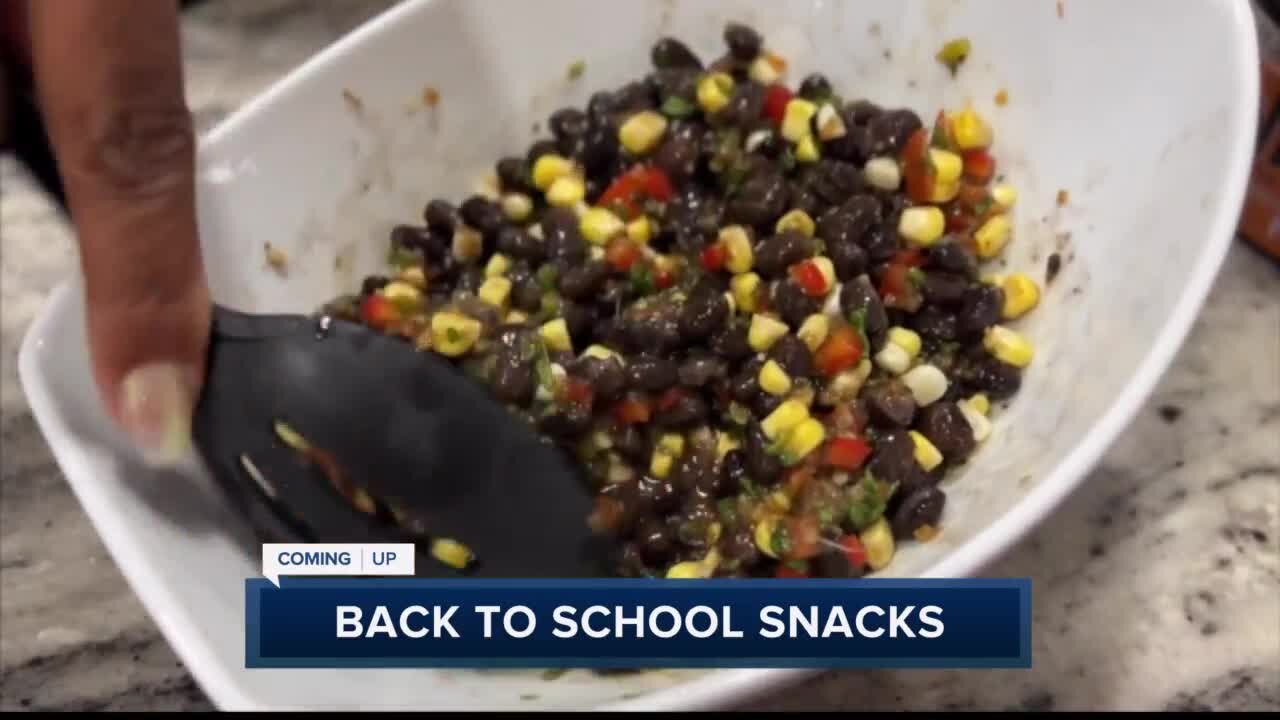 Back to school snacks: Black bean salsa