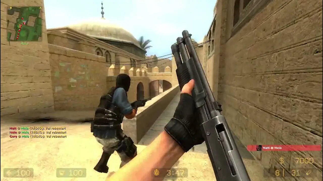 Counter Strike Source Dust 2 Bots #21 Just Only Shotguns