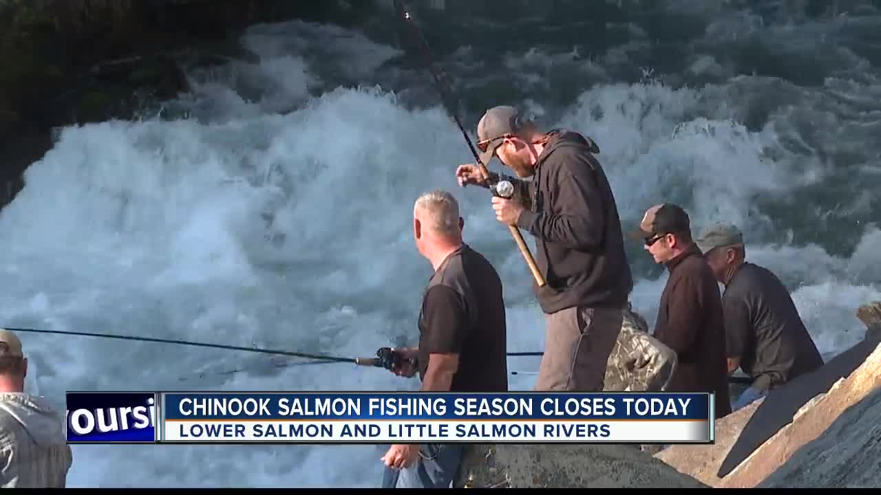 Chinook salmon fishing in the Lower Salmon and Little Salmon rivers has met harvest objectives